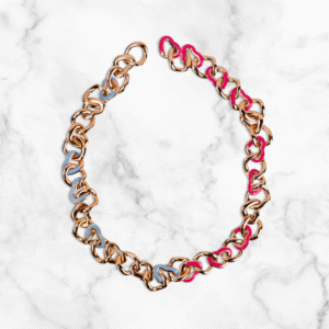 Collana a catena Pervinca & Pink